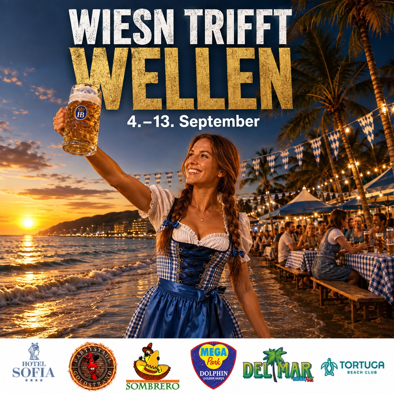 🍺 Wiesn trifft Wellen – Oktoberfest am Goldstrand